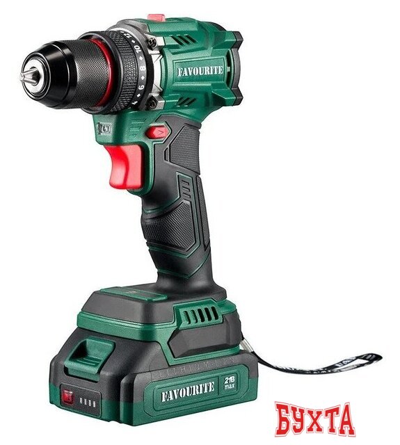 Дрель-шуруповерт Favourite DC NB21 121150221 (с 2-мя АКБ, кейс)