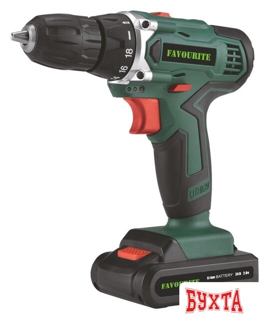 Дрель-шуруповерт Favourite DC-NEW 24EL (с 2-мя АКБ, кейс)