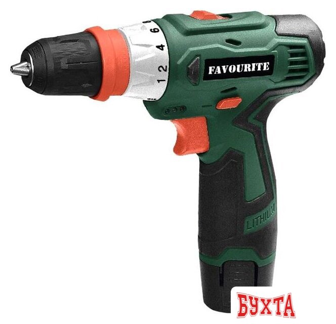 Дрель-шуруповерт Favourite DC-12MF (с 2-мя АКБ, кейс)