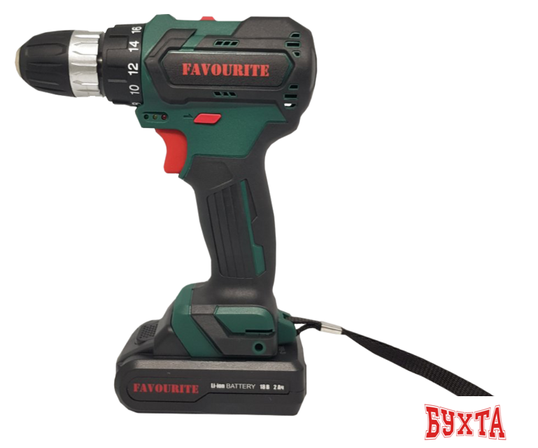 Дрель-шуруповерт Favourite DC-18NB (с 2-мя АКБ, кейс) 1