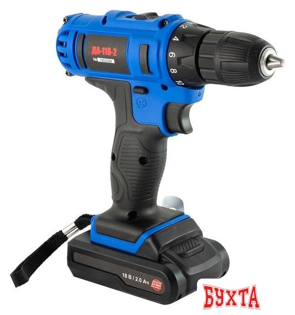 Дрель-шуруповерт Витязь ДА-118-2 18012003 (с 2-мя АКБ, кейс) 2