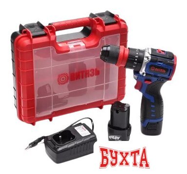 Ударная дрель-шуруповерт Витязь ДА-1016-У10М БСП 18012025 (с 2-мя АКБ, кейс)