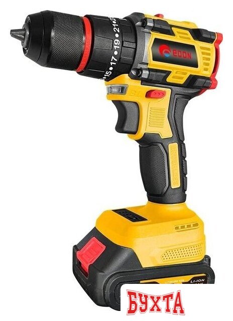 Ударная дрель-шуруповерт Edon Super AD-21PBL (с 2-мя АКБ, кейс) 1