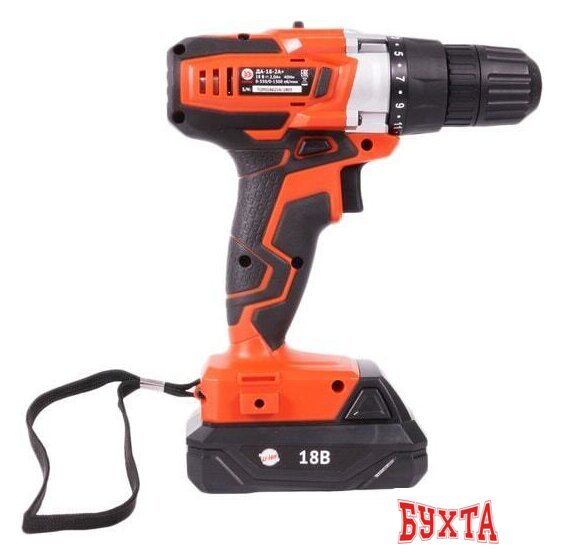 Дрель-шуруповерт Калибр ДА-18-2А+ (с 2-мя АКБ, кейс) 3