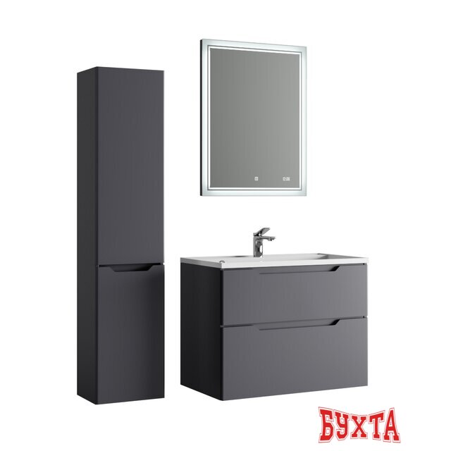 Мебель для ванных комнат Raval Тумба под умывальник Wector 80 Wct.01.80/P/A/MD 2