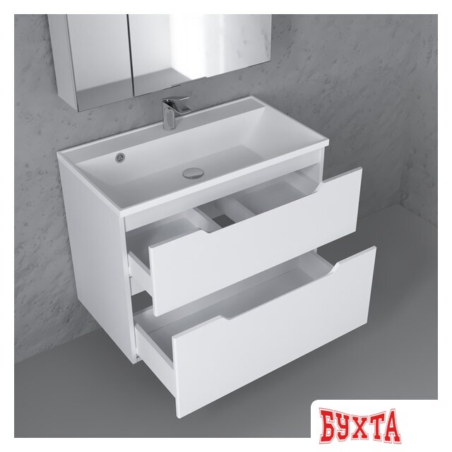 Мебель для ванных комнат Raval Тумба под умывальник Wector 80 Wct.01.80/P/W/MD 5