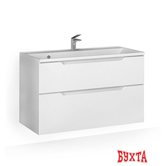 Мебель для ванных комнат Raval Тумба под умывальник Wector 100 Wct.01.100/P/W/MD 1