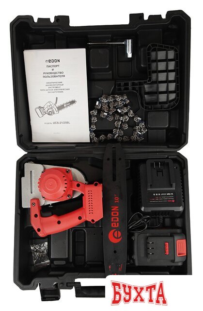 Аккумуляторная пила Edon UCS-21/25BL (с 1-м АКБ) 3
