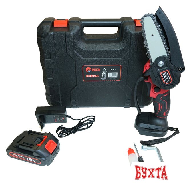 Аккумуляторная пила Edon ACS-18/4 (с 2-мя АКБ) 1