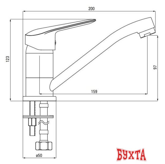 Смеситель Deante Boro BMO 026M 2