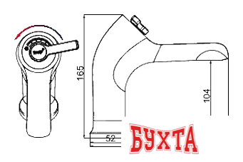 Смеситель FRAP H87 F1087 2