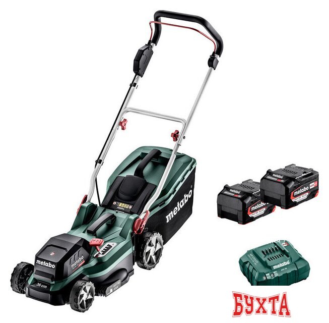 Газонокосилка Metabo RM 36-18 LTX BL 36 T0525 (с 2-мя АКБ)