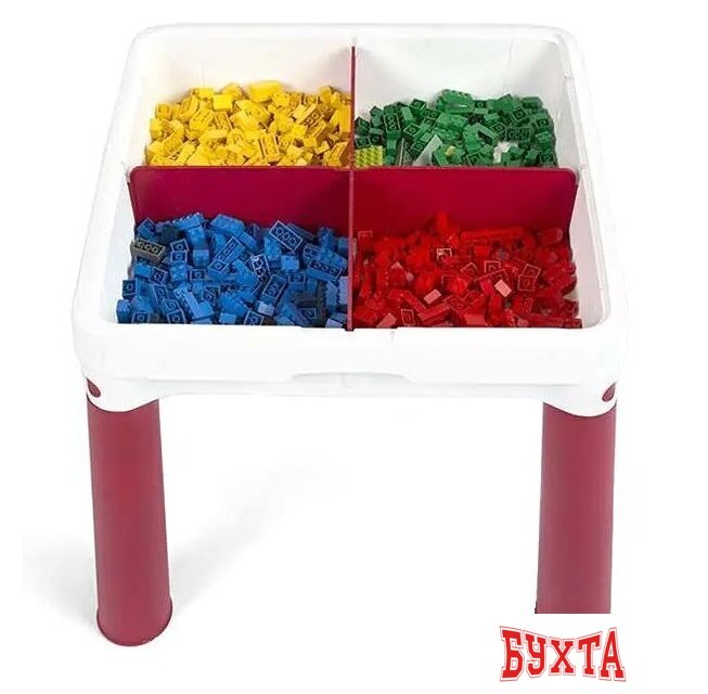 Игровой стол Keter Construction Play Table 227497 (красный/синий) 2