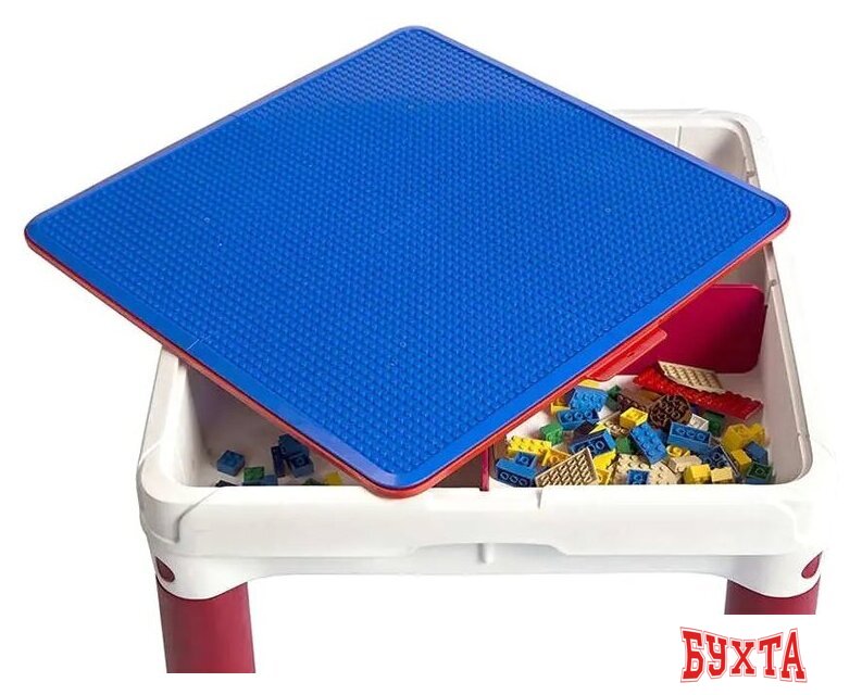 Игровой стол Keter Construction Play Table 227497 (красный/синий) 5