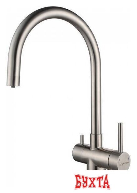 Смеситель Paulmark Heller He213218-BS (брашированная сталь) 1