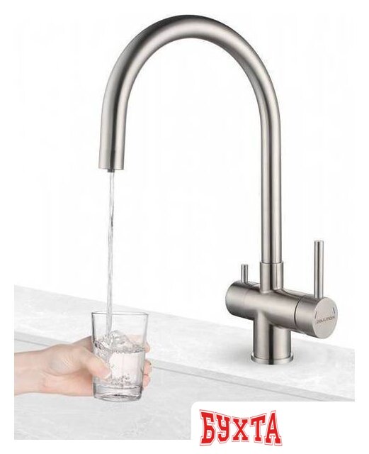 Смеситель Paulmark Heller He213218-BS (брашированная сталь) 2