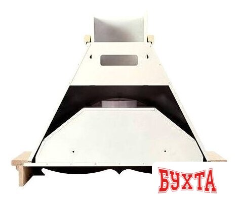 Кухонная вытяжка Elikor Бельведер 90П-650-П3Д (бежевый/дуб неокрашенный) (942299) 2