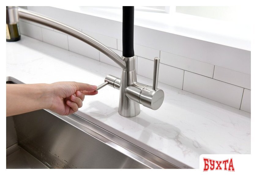 Смеситель Paulmark Siеgen Si213111-BS (брашированная сталь) 4