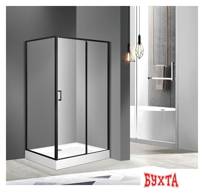 Душевой уголок Roxen Caspia 55060-100B-R 100х80 3