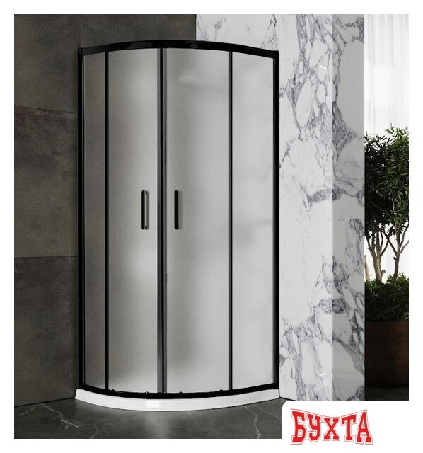 Душевой уголок Roxen Santi 55020-90BC 90х90 (матовое стекло) 3