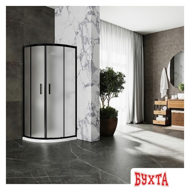 Душевой уголок Roxen Santi 55020-90BC 90х90 (матовое стекло) 4