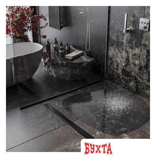 Трап/канал Roxen Supra Black 91050-70 4