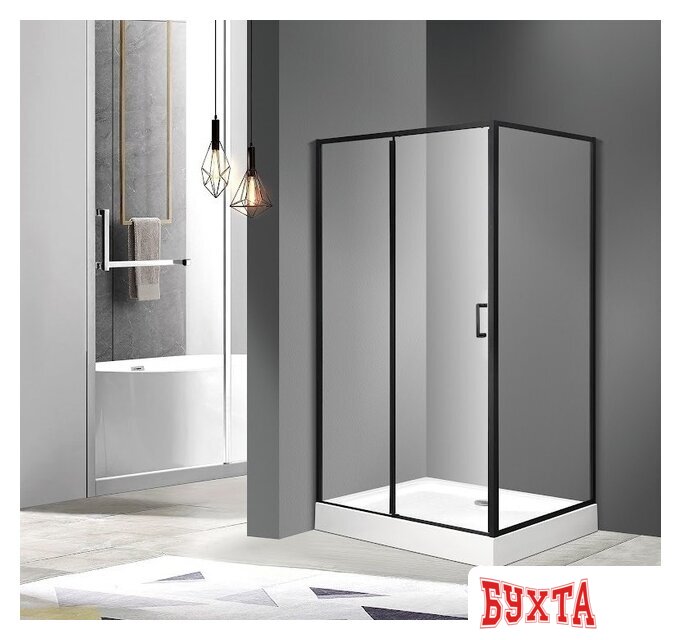 Душевой уголок Roxen Caspia 55060-100B-L 100х80 3