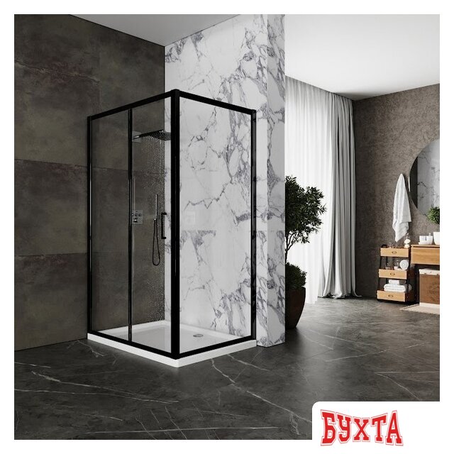 Душевой уголок Roxen Caspia 55060-100B-L 100х80 4