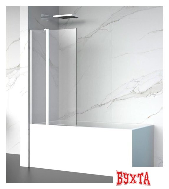 Стеклянная шторка для ванны Aquabath AB-YR02-1000-1500 1