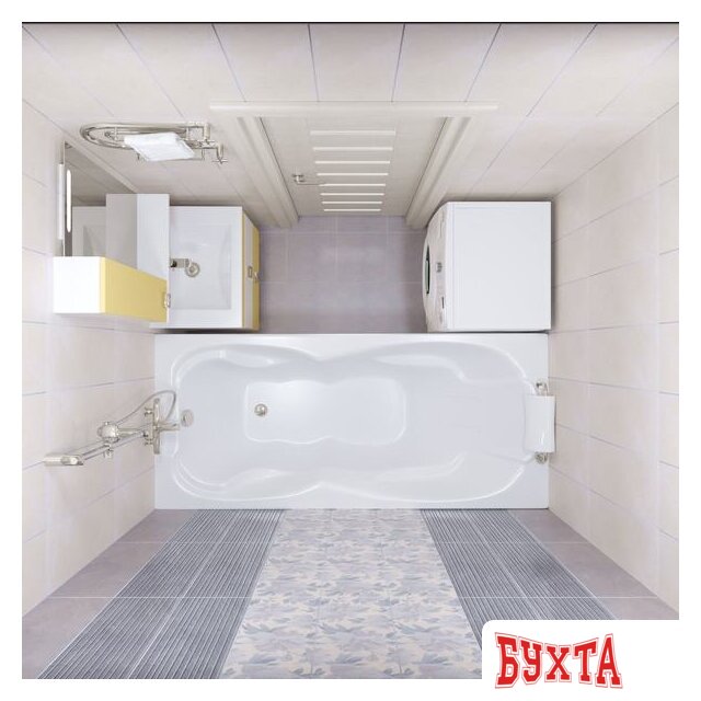 Ванна Triton Персей 190x90 (с каркасом, сифоном, экраном) 4