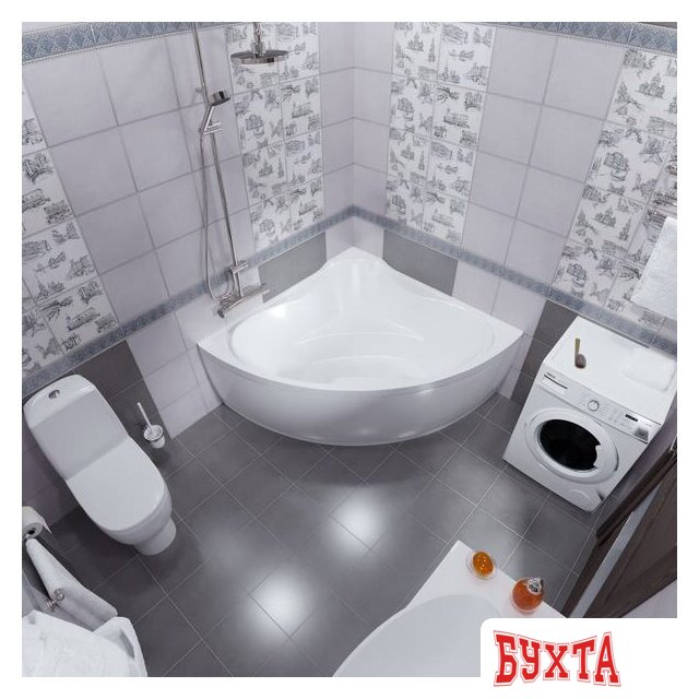 Ванна Triton Троя 150x150 (с каркасом) 4