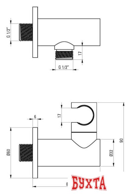 Шланговое подключение Deante Cascada Titanium NAC D57K 4