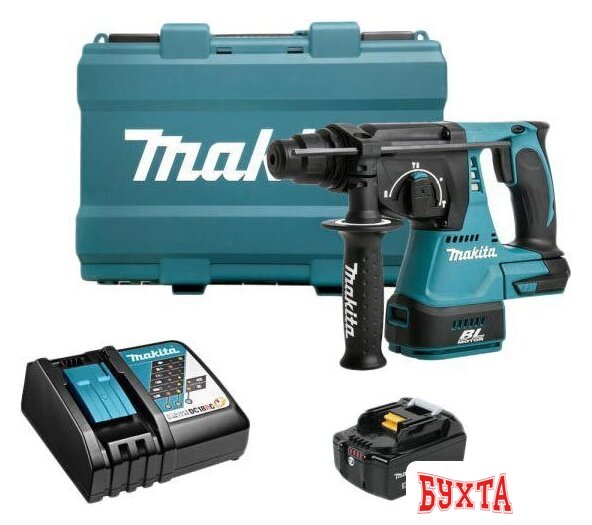 Перфоратор Makita DHR242RT (с 1-им АКБ, кейс)