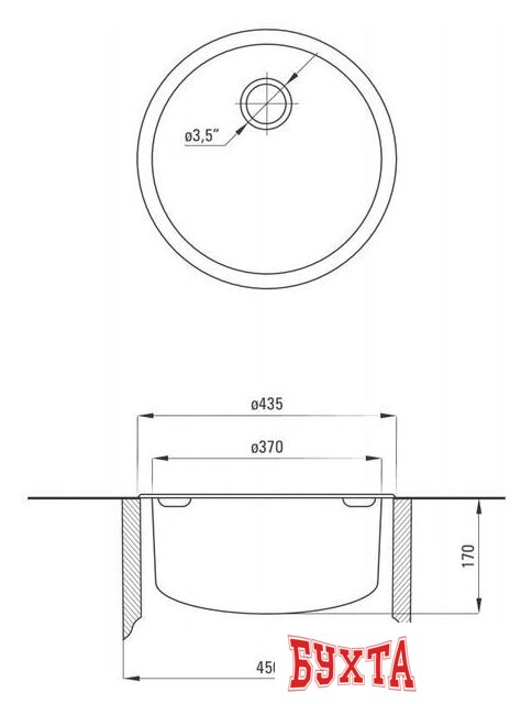 Кухонная мойка Deante Twist ZHC 3803 (оформление) 2