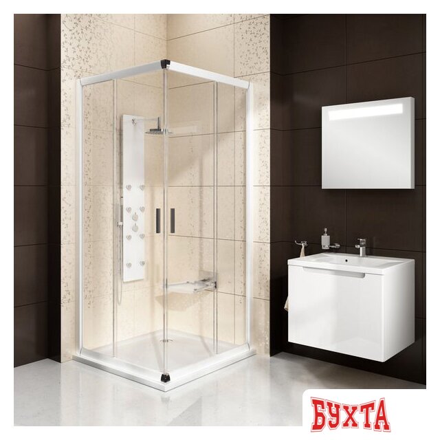 Душевой уголок Ravak Blix BLRV2K 90x90 (сатин/прозрачный) 2