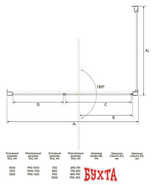 Душевой уголок Veconi RV-034B RV034B-11080-01-C7 4