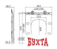 Сиденье для унитаза AM.PM Spirit C707857WH 2