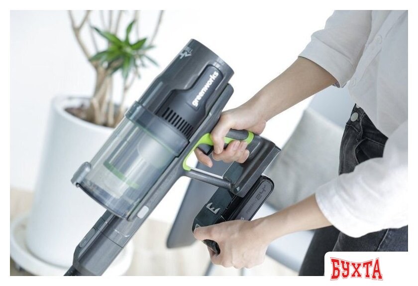 Пылесос Greenworks GD24SVK4 (с АКБ и ЗУ) 5