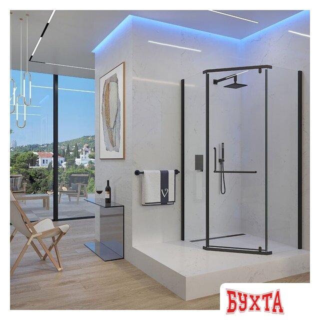 Душевой уголок Veconi RV-36B RV36B-80-01-C5 1