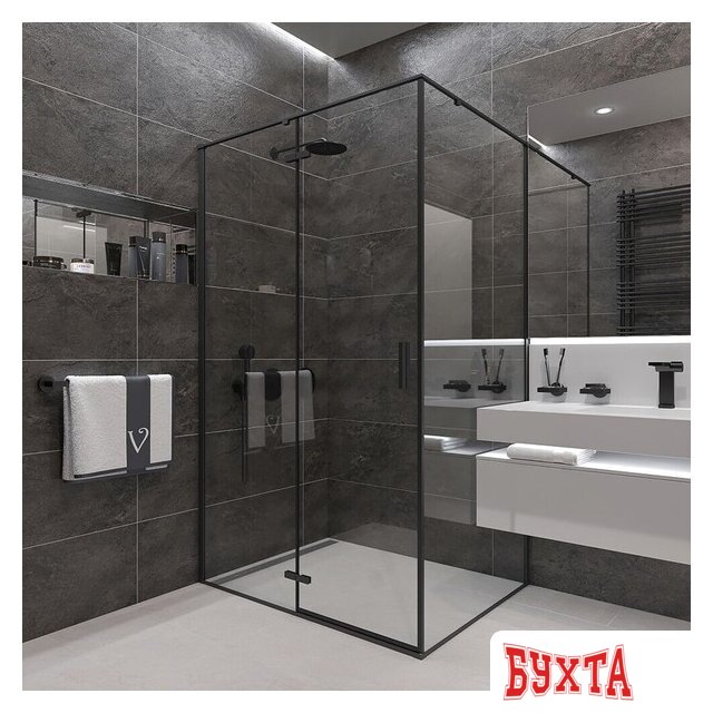 Душевой уголок Veconi RV-073B RV073B-12090-01-C4 1