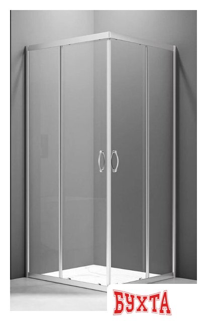 Душевой уголок Veconi 90x90 RV101-90-01-C5 (стекло прозрачное/хром) 1