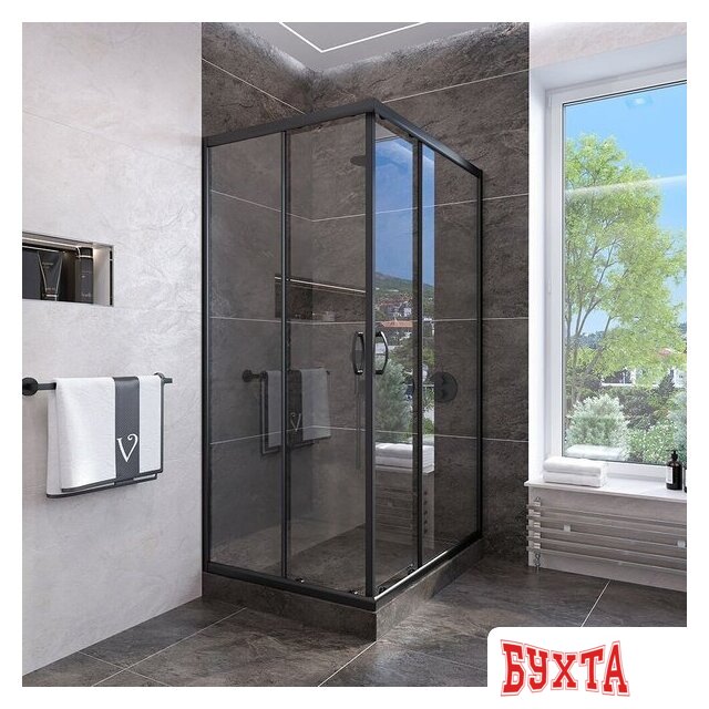 Душевой уголок Veconi RV-113B RV113B-90-01-C4 1