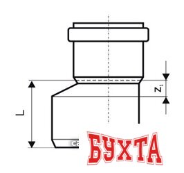 Фитинг Ostendorf переход эксцентрический (редукция) KGR 200/160 2