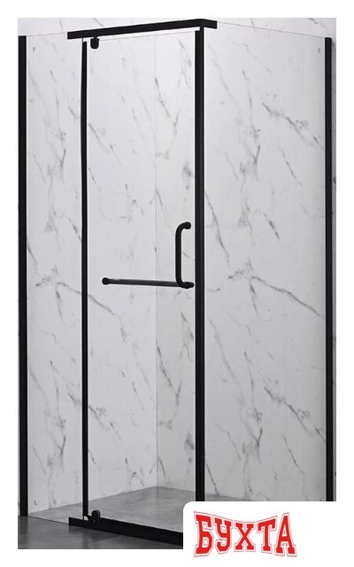 Душевой уголок Veconi 90x90x200 RV18B-90-01-C5 (стекло прозрачное/черный) 1