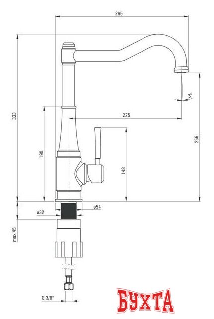Смеситель Deante Tamizo BQT 063M 4