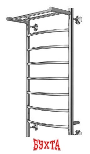 Полотенцесушитель TERMINUS Классик П8 400x850 с полкой бп электро (хром) 2