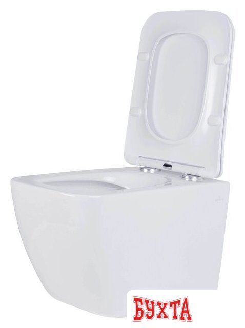 Унитаз подвесной Roxen Cube в комплекте с инсталляцией StounFix Dual Fresh 6 в 1 534002 (кнопка: белый глянец) 5