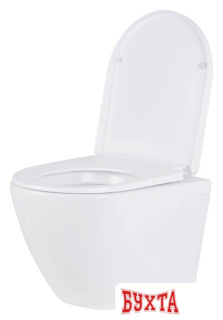 Унитаз подвесной Roxen Antares в комплекте с инсталляцией StounFix Dual Fresh 6 в 1 501501 (кнопка: белый глянец) 5