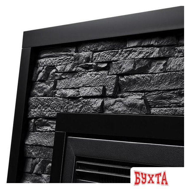 Портал Firelight Loft 30 (камень черный/черная эмаль) 4