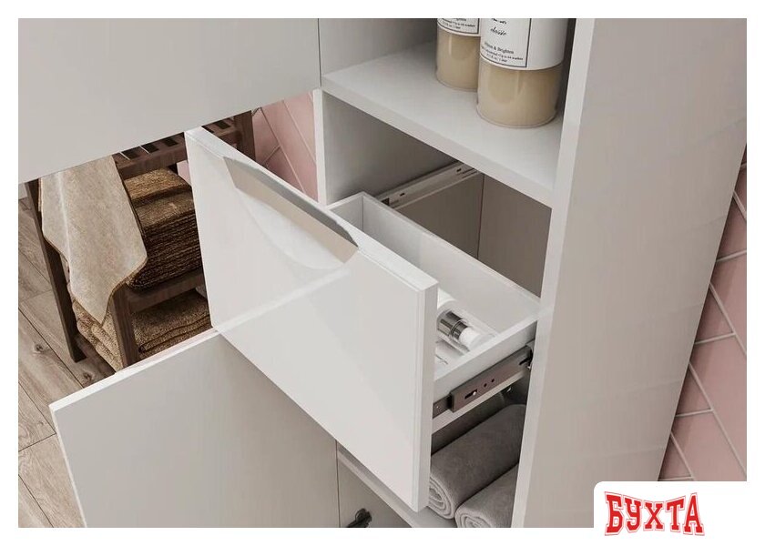 Мебель для ванных комнат Volna Шкаф-пенал Adel 35 без корзины 3